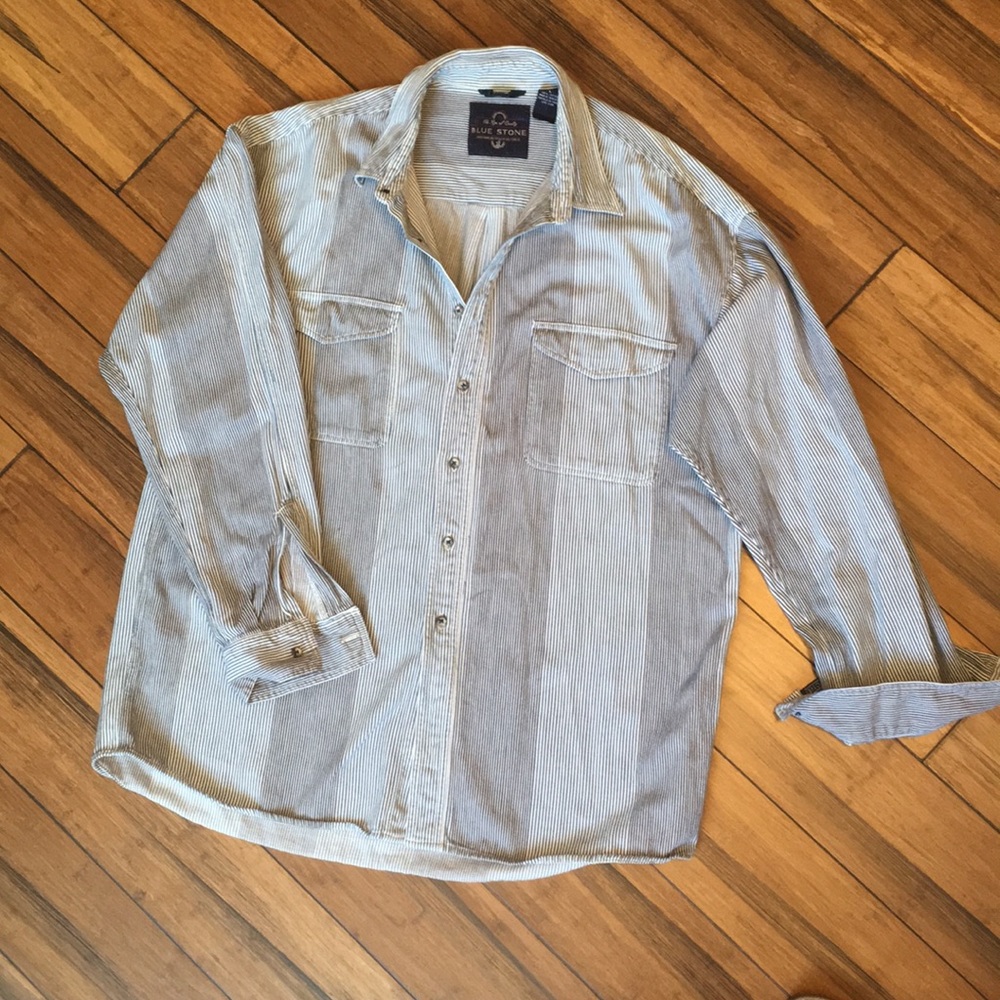 Blue Stone men’s cotton shirt, sz L